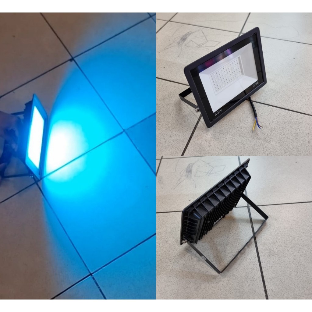 Lampu Sorot Outdoor 50w Ice Blue Lampu Tembak Tugu Monumen 50 Watt Ice Blue