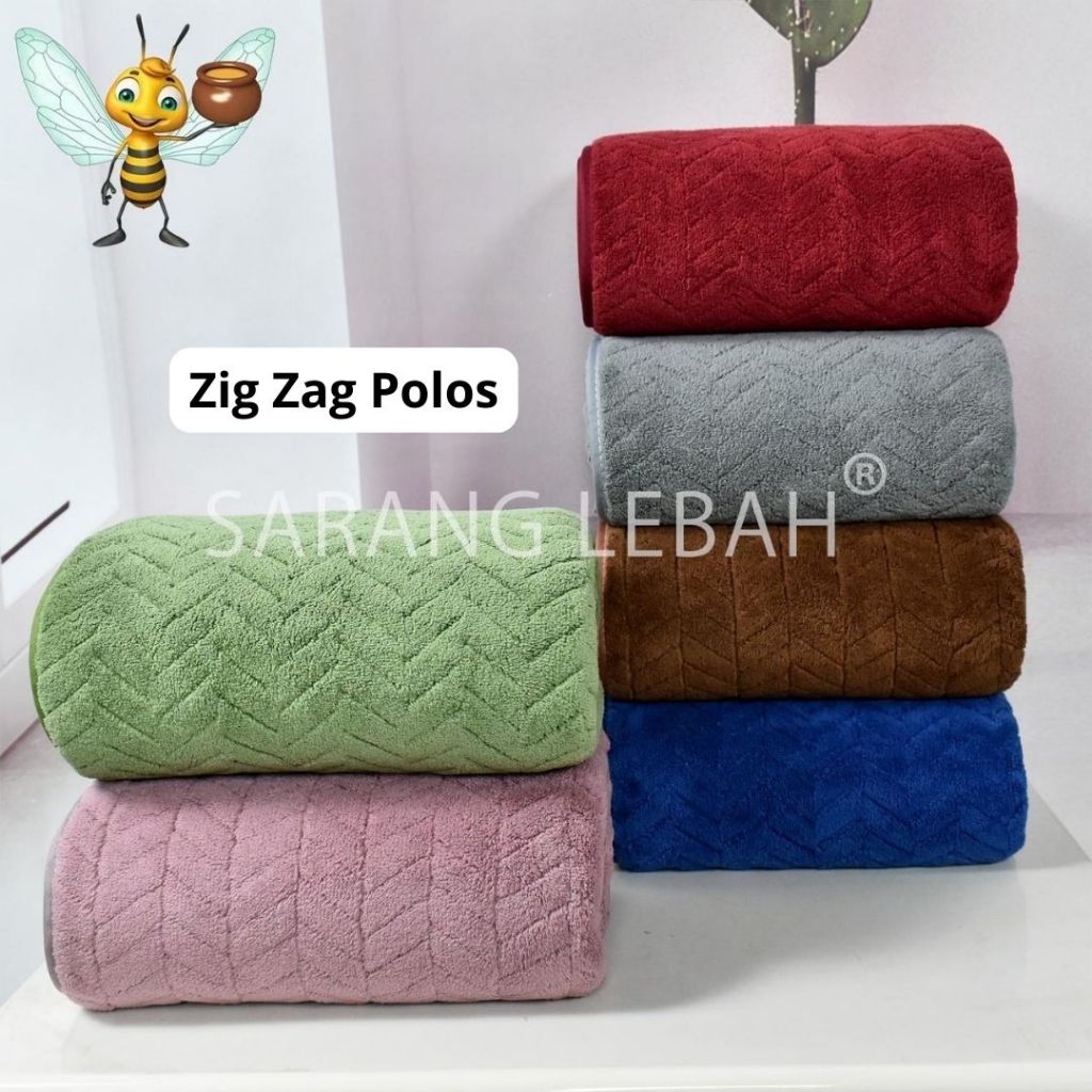 [COD] (ISI 1 PCS) JH Handuk Microfiber Jumbo Sarang Lebah uk 80 x 160