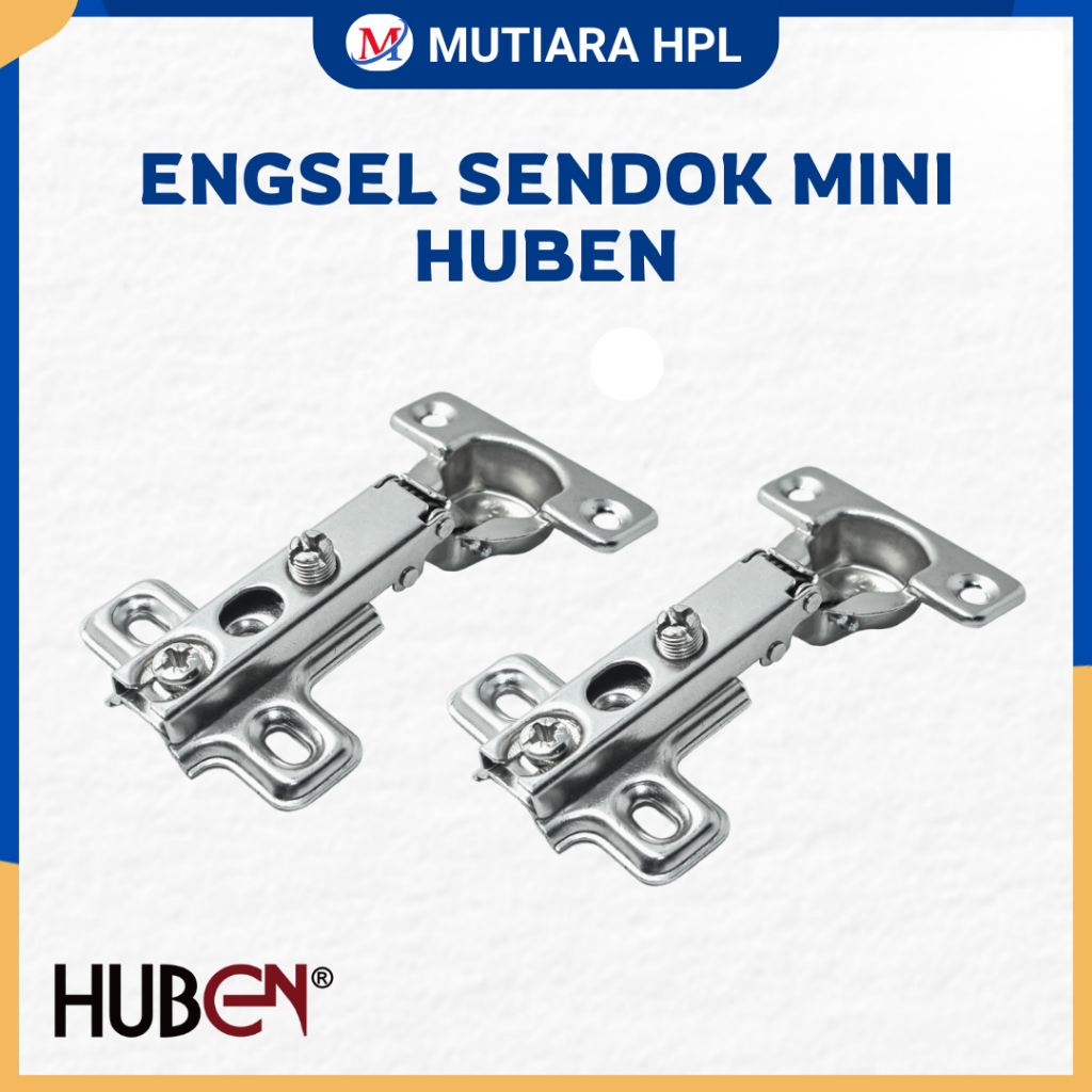 Engsel Sendok Mini Lurus Huben MH-0 / Engsel Hidrolik / Engsel Pintu Lemari