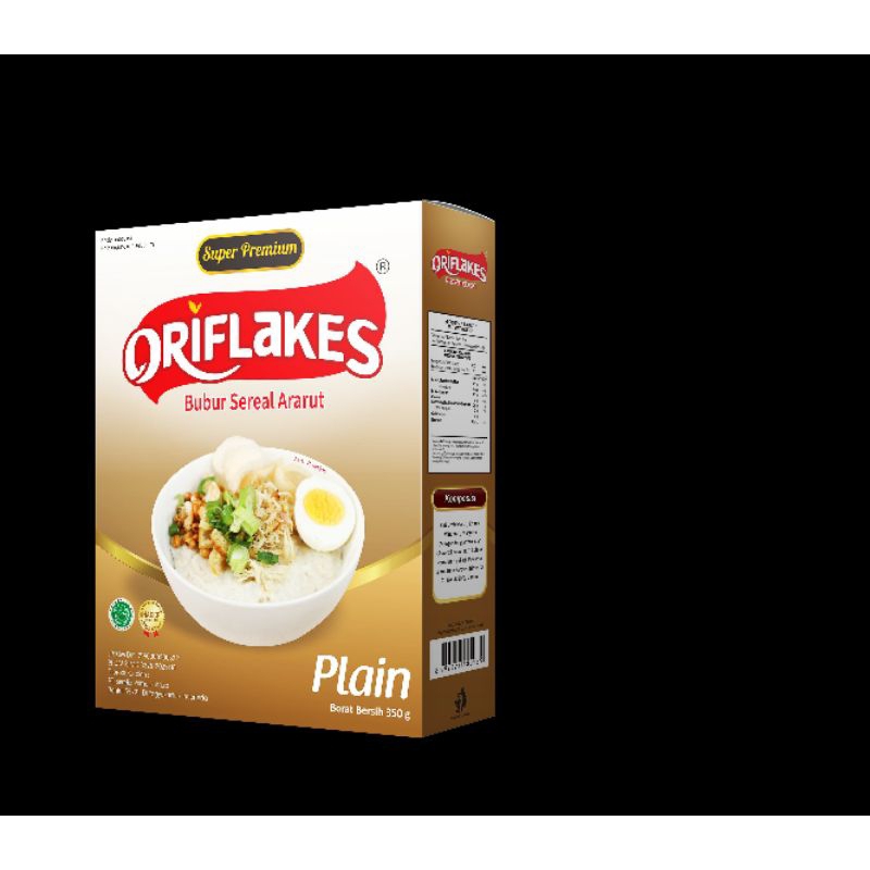 

ORIFLAKES SEREAL UMBI GARUT 350GR ORIGINAL PLAIN MEREDAKAN MAAG GERD