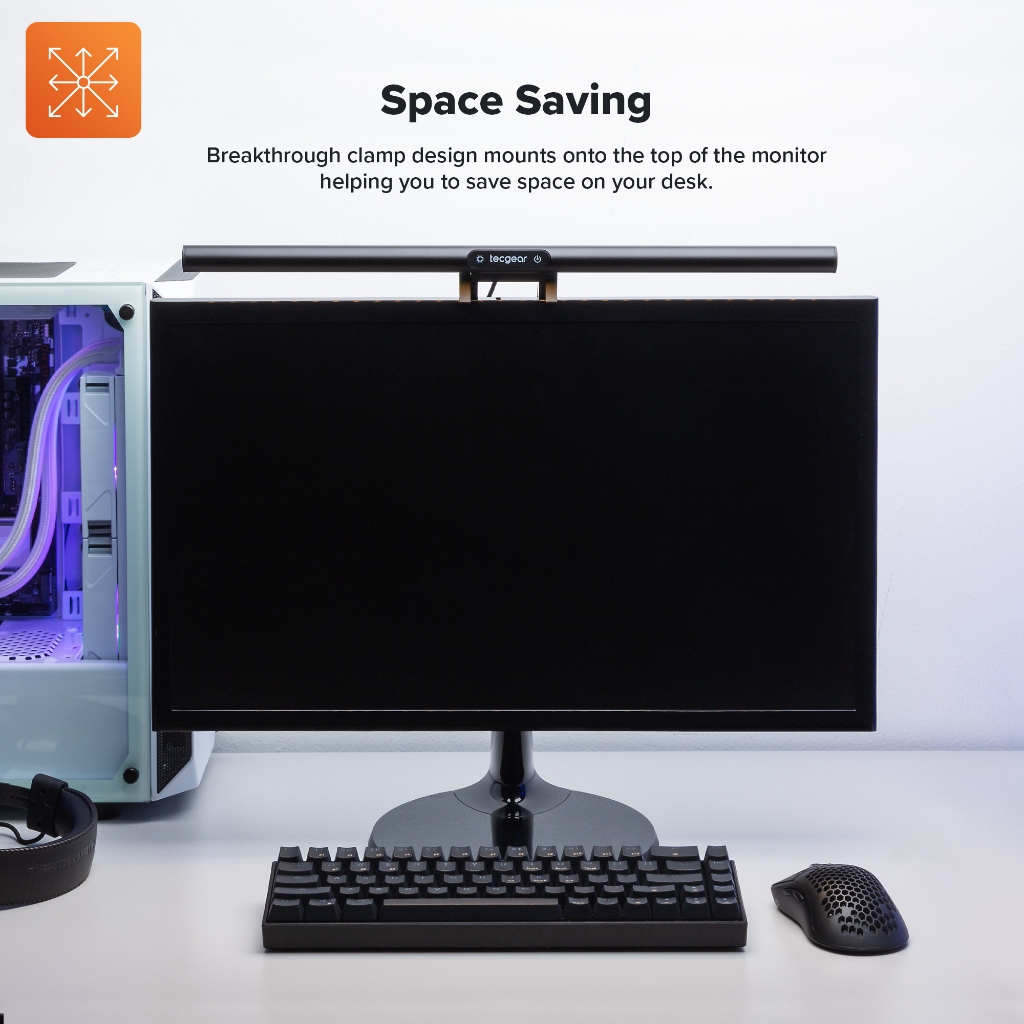 Tecgear Beam Monitor LED Screen Light Bar - Lampu Monitor