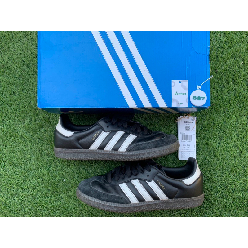 ADIDAS SAMBA OG BLACK WHITE ORIGINAL RESMI FULLSET Used second