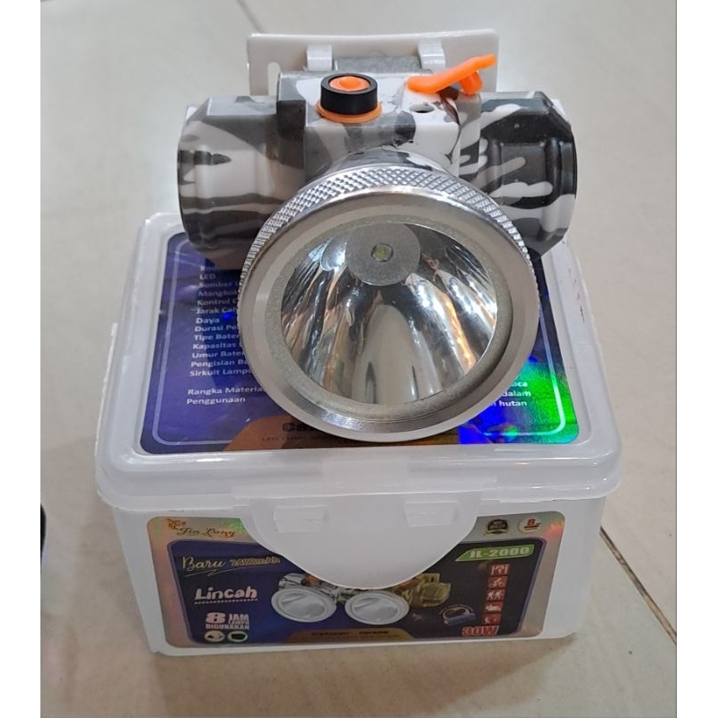 senter kepala jinlong jl 2000 30W cahaya putih / senter kepala jinlong 30W cahaya putih / senter kep
