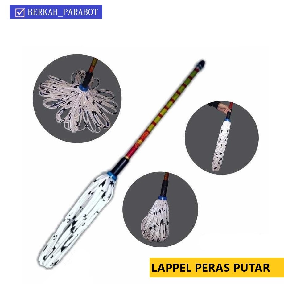 Alat Kain Pel DDN / pelan Lantai Peras Putar Alat Pengepel Peras Putar