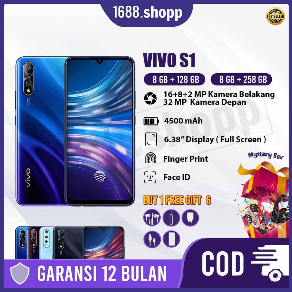 HP VIVO S1 Ram 8/256GB Smartphone 4G LET 6.38 inches