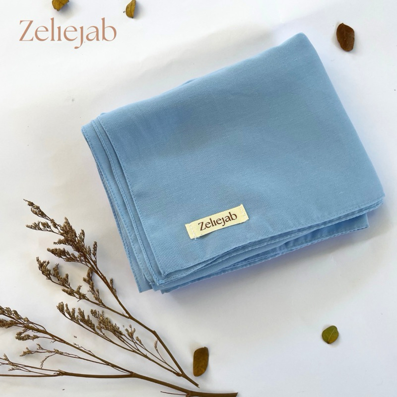 Hijab segi empat paris premium Baby Blue - Zeliejab