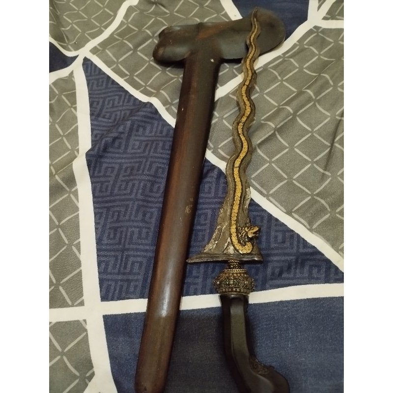 keris nogo rojo kinatah kuningan sepuh