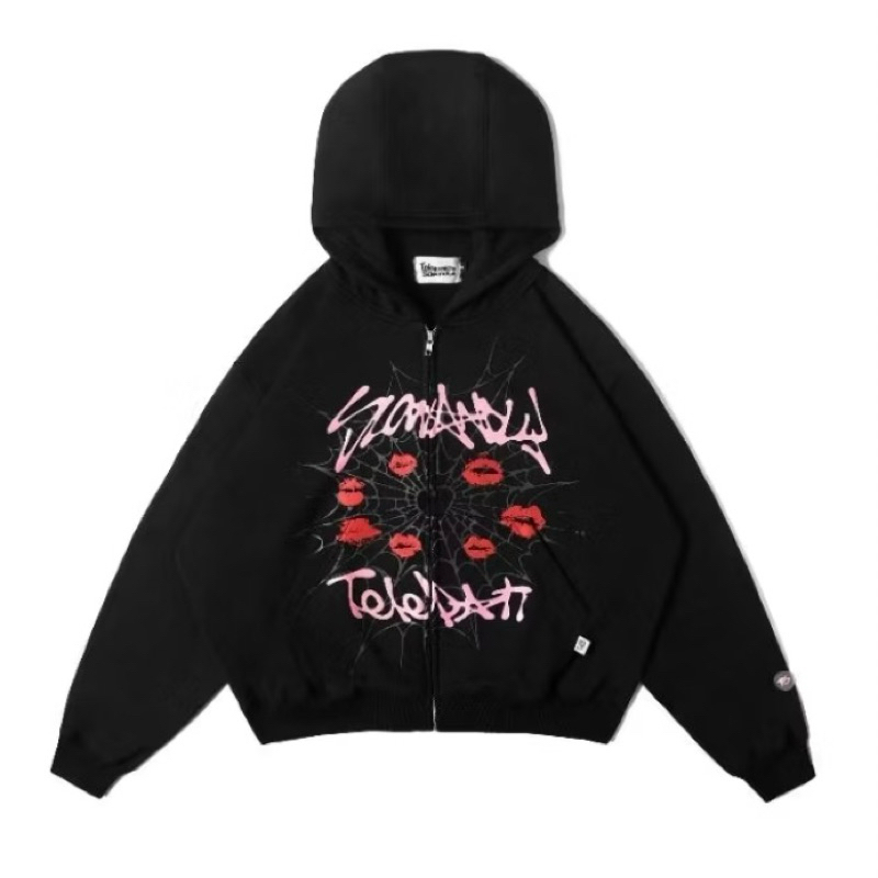 TELEPATI X SLOWANDLY ZIPPER HOODIE SIZE XL | TELEPATI CHE X SLOWANDLY ORIGINAL