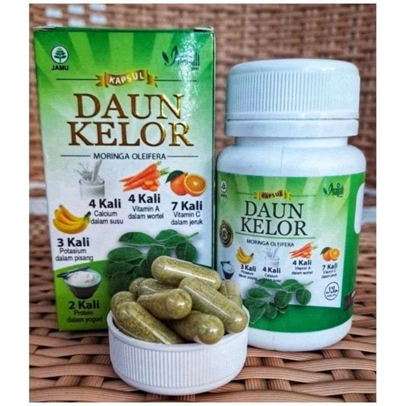 Kapsul Daun Kelor Moringa Oleifera 100% 60 kapsul kaya Nutrisi dan Manfaat