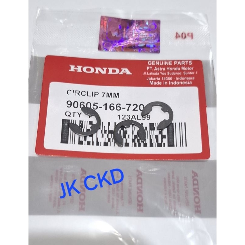 KLIP CIRCLIP 7MM KANCING KAMPAS GANDA PCX ADV VARIO 125 VARIO 150 JUAL PER 3 PC ORI