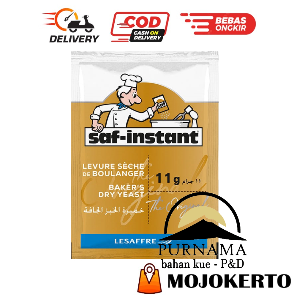 

SAF INSTANT SACHET 11GR RAGI KERING INSTAN DRY YEAST GOLD SASET SEMUA JENIS ROTI TAWAR MANIS DONAT