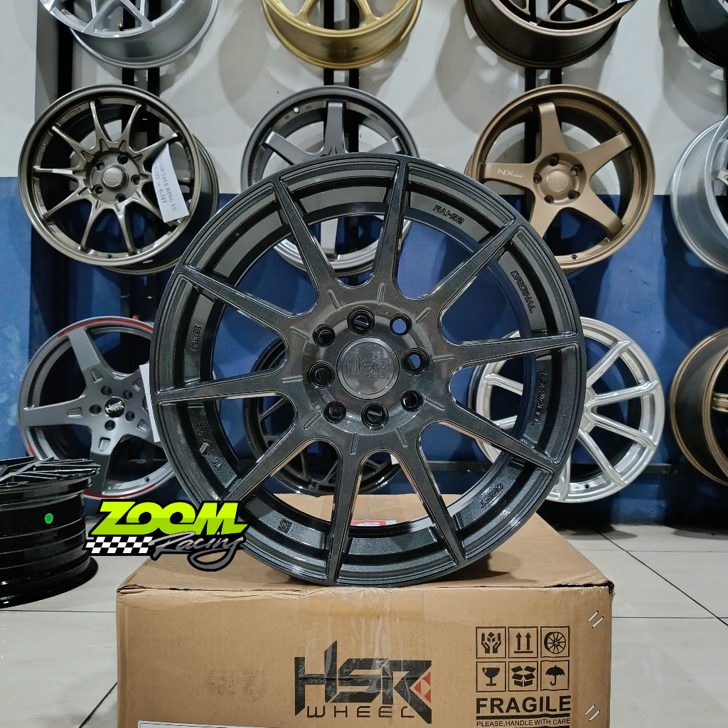 Velg Mobil HSR Rai S2 Ring 16 Velg Racing Yaris, Brio, Jazz, Swift, Mazda2, Avanza, Xenia, Mobilio