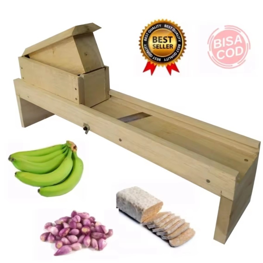 promooo...alat pengiris bawang merah kayu jati-pengiris perajang bawang BESAR