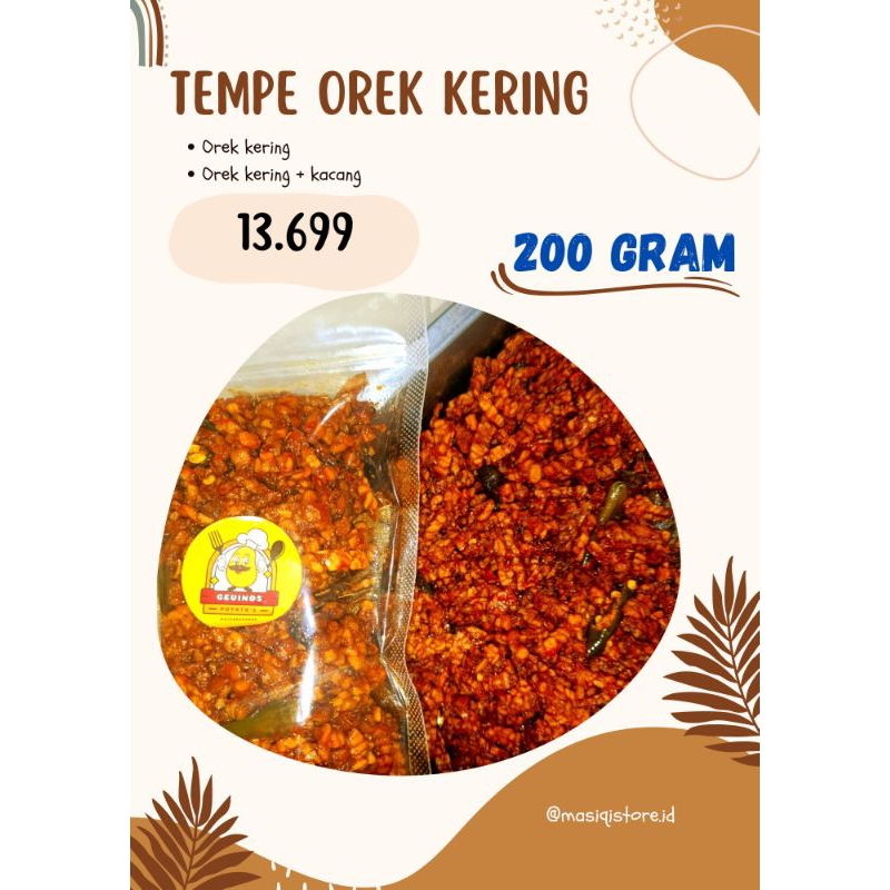 

TERENAK!!!! Orek Kering Tempe Pedas Manis Daun Jeruk Kacang - Lauk Anak Kost Pesantren Murah Lezat bergizi
