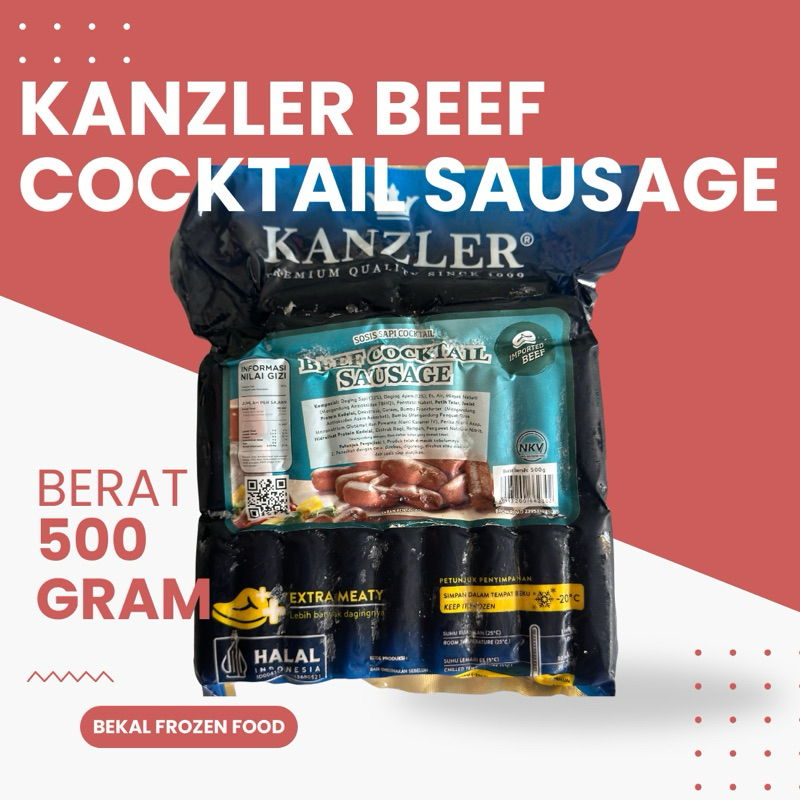 

Kanzler Sosis Beef Cocktail 500gr