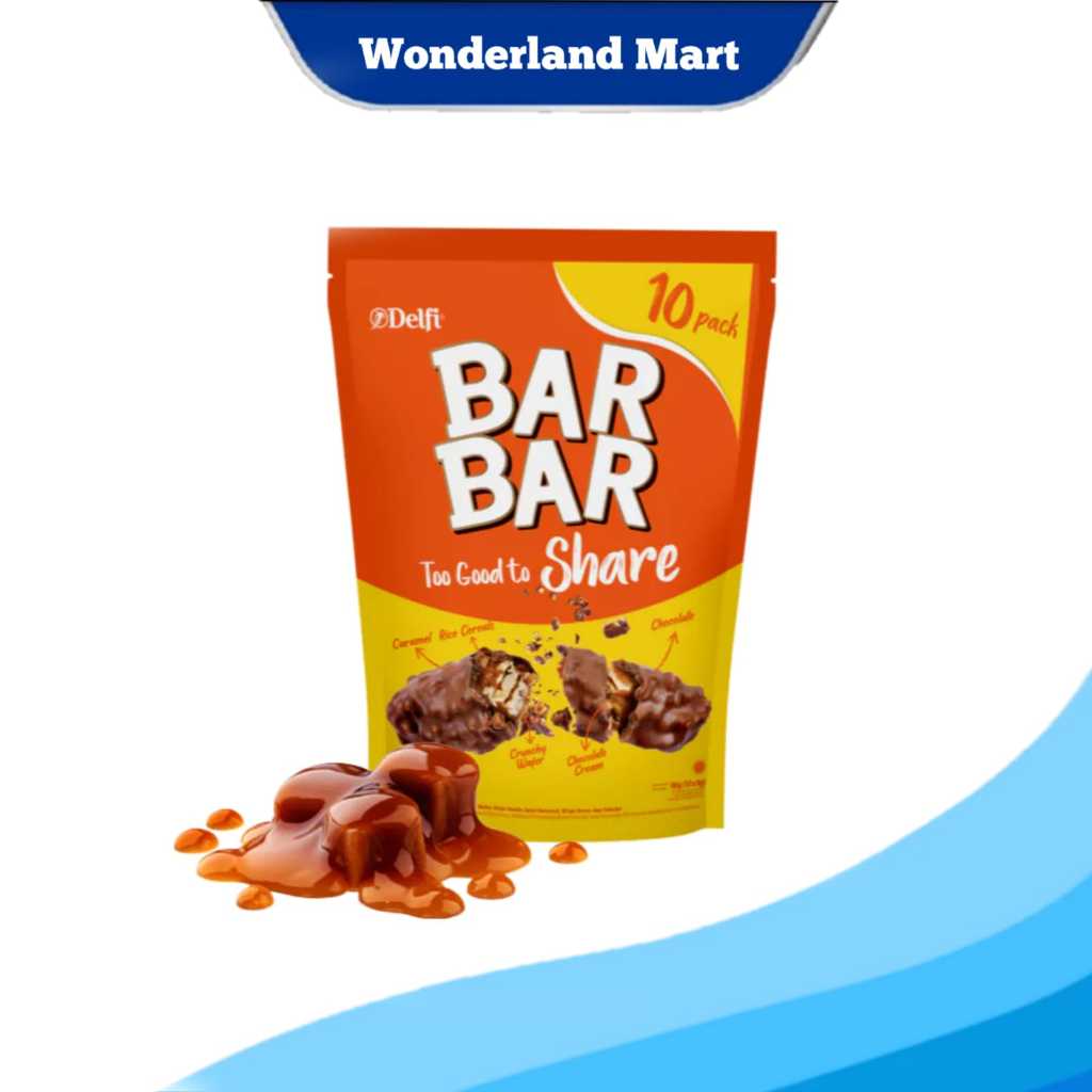 

DELFI BAR BAR 80 GRAM ISI (10pcsx8 gr) PACK WAFER COKELAT KRIM VANILLA SALUT KARAMEL