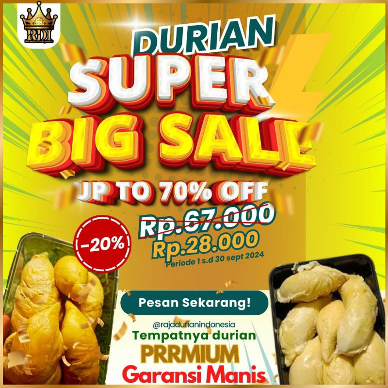 

RDI.cab Kota Depok Durian Kupas PROMO BESAR