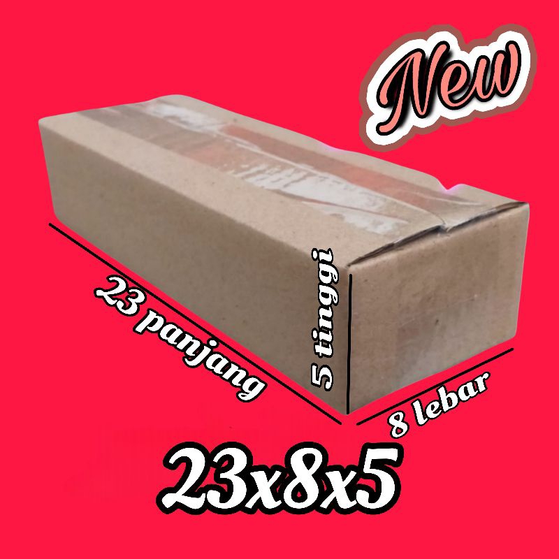 

kardus packing UK 23x8x5 kardus kecil kardus besar