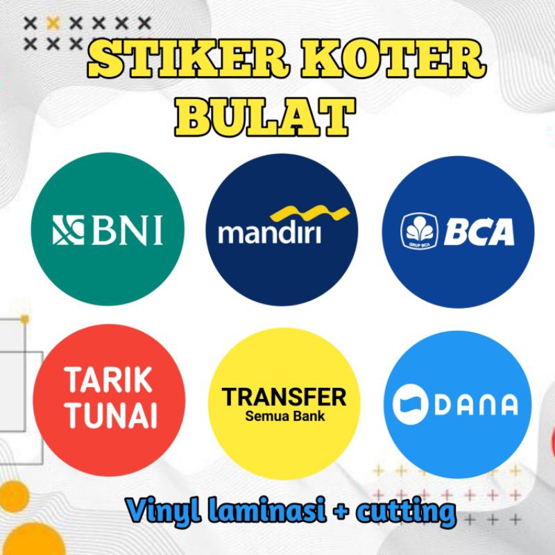 

STIKER VINYL LAMINASI LOGO BANK (DIJUAL SATUAN)