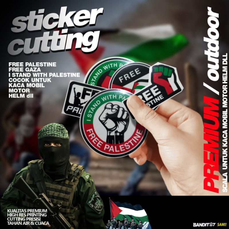 

sticker 1 palestine premium
