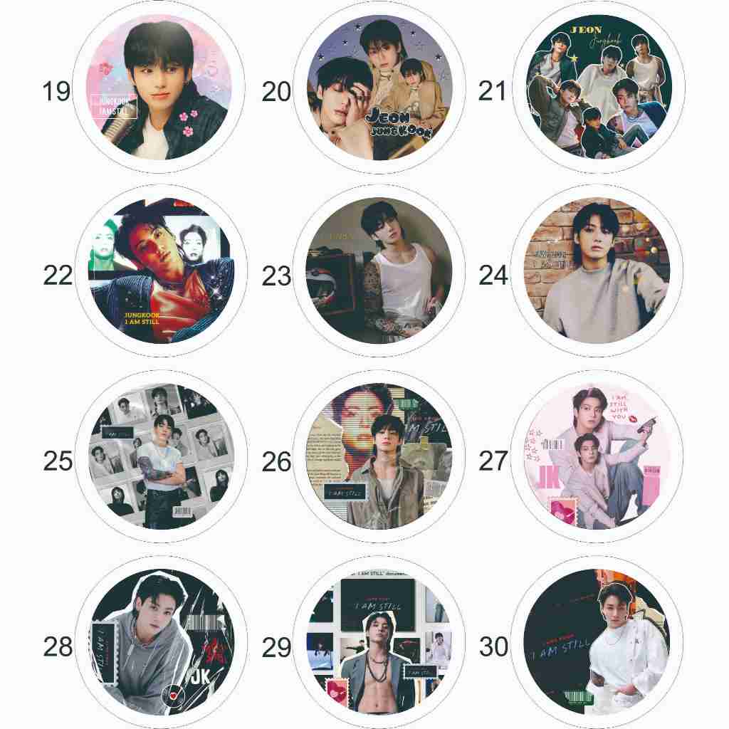 Freebies Hand Mirror Cermin Mini KPOP BTS Jungkook Golden, SEVEN/Freebies Hand Mirror Cermin Mini KP