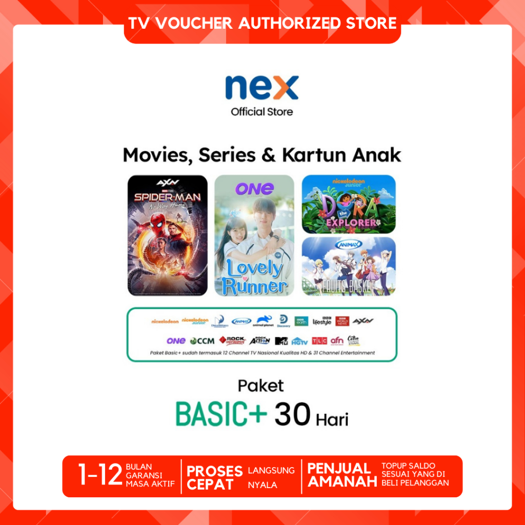 Promo Paket 1012 Paket Basic 360 Hari Matrix Garuda Nex Parabola Paket Basic+