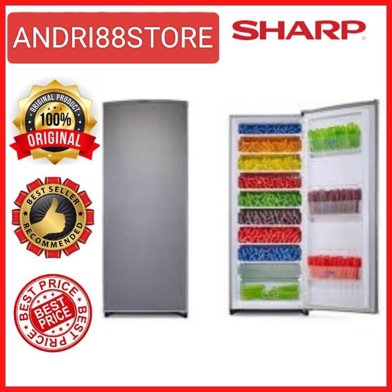 SHARP KULKAS FREEZER FJM186AHS/ FJM198AHS 6 RAK DAN 8 RAK