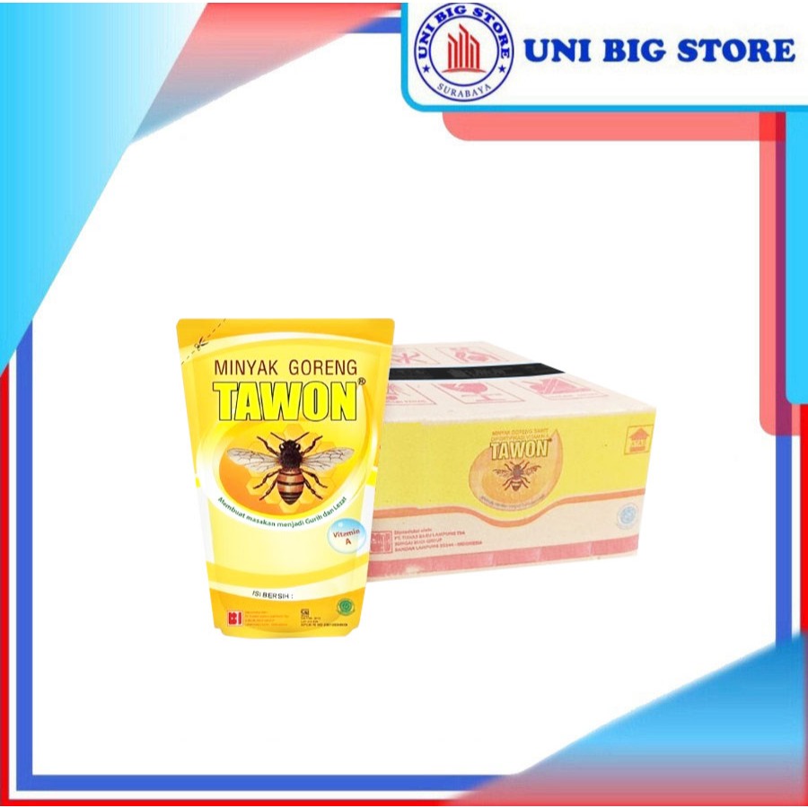 Tawon Minyak Goreng 900 ml x 12 pcs DUS Oil Pouch