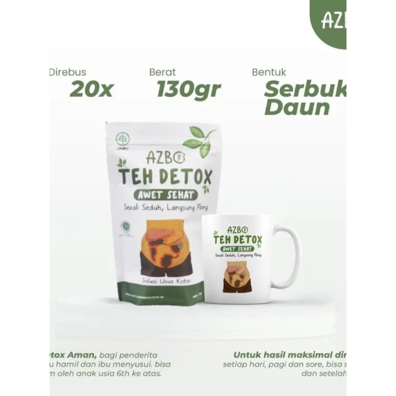 

Teh Detox AZBO untuk Pencuci Usus dan Pelancar BAB
