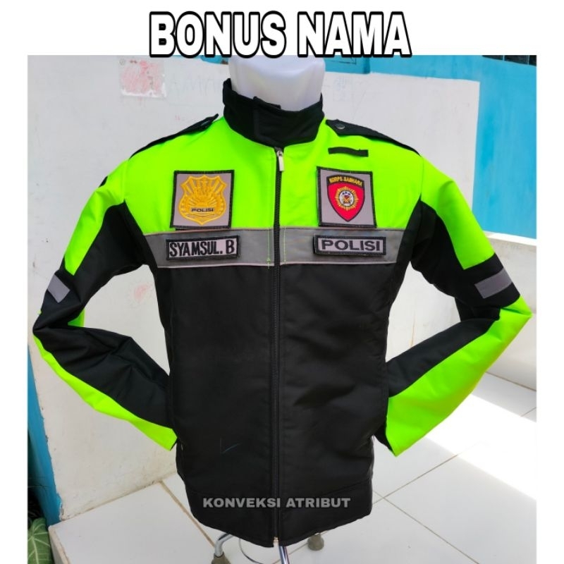 jaket sabhara polri terbaru hitam