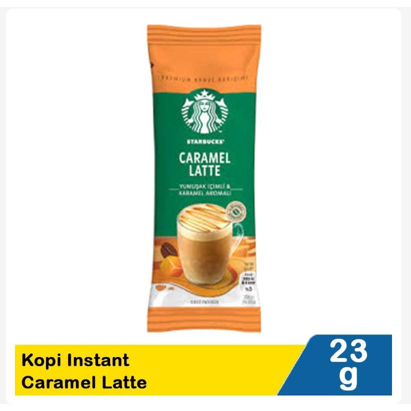 

Starbucks Kopi Instant Caramel Latte 23 gr / Cappuccino 18 gr