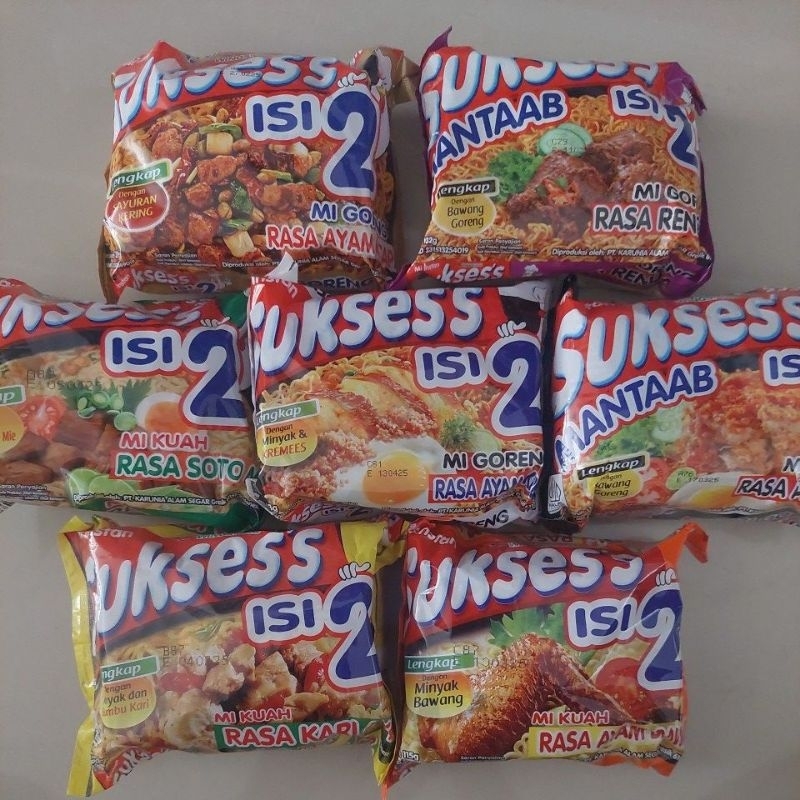 

MIE SUKSES ISI 2 KUAH / GORENG / MIE SUKSES ISI 2 TERMURAH PROMO AYAM BAWANG KARI SOTO