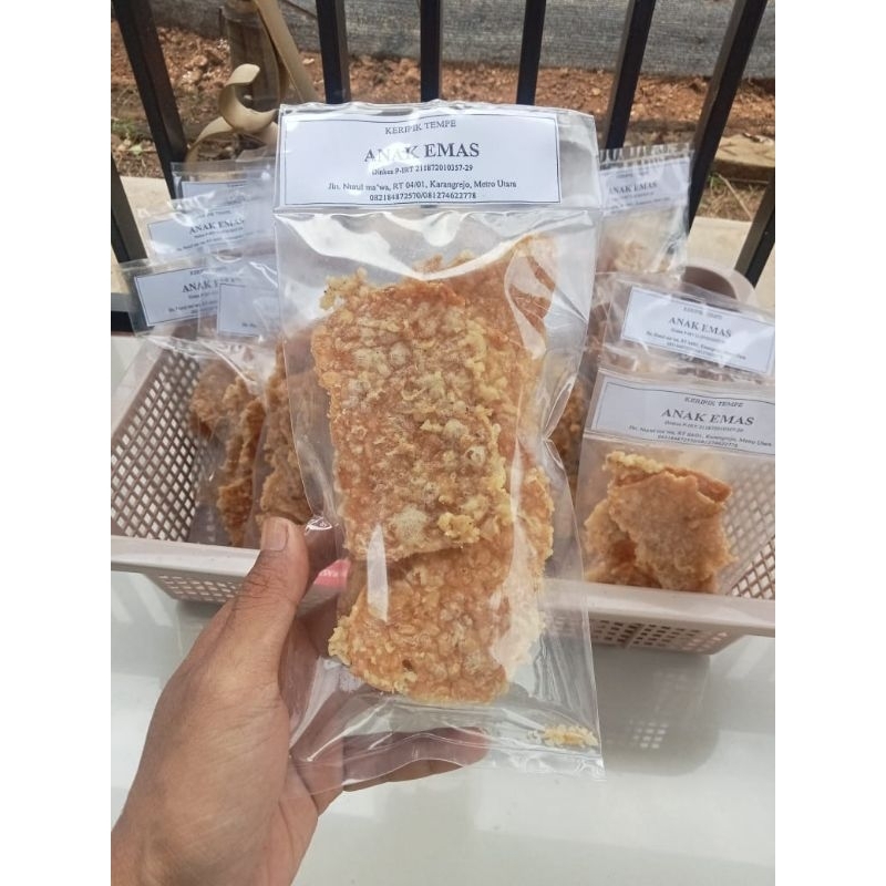 

keripik tempe original berat 65 gram