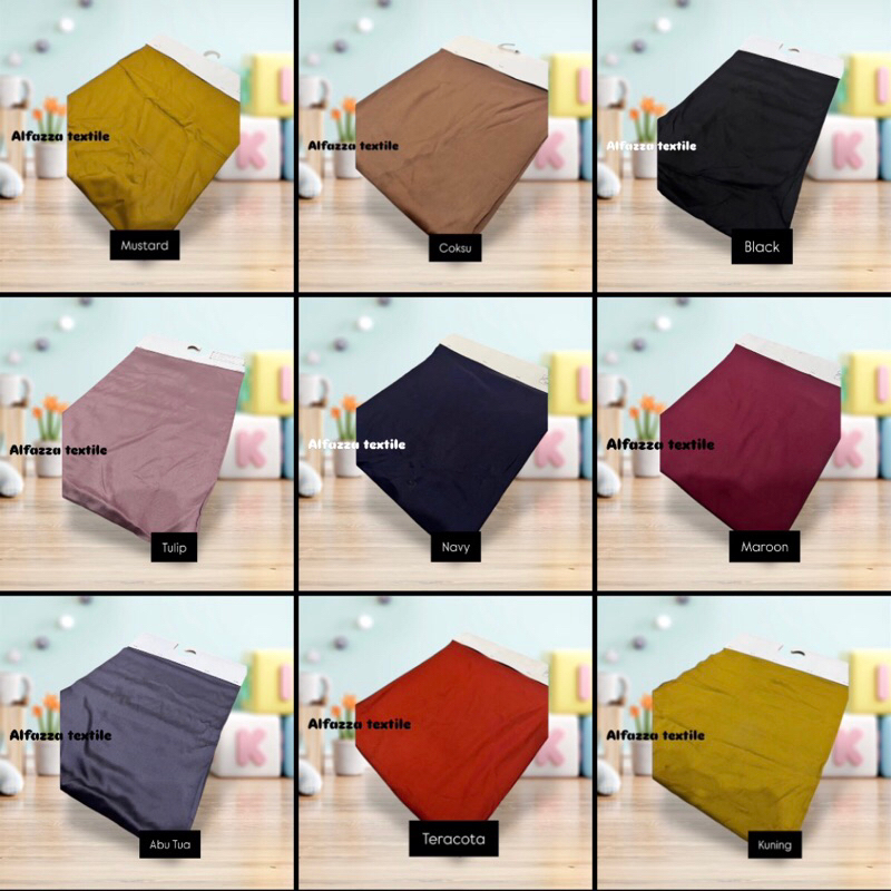 1/2 Meter Kain Katun Rayon Polos | Katun Rayon Murah Viscose | Katun Rayon Meteran