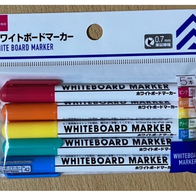 

White Board Marker Mini 5 colors 5pc