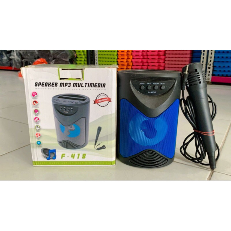 Speaker Bluetooth Fleco/ Speaker MP3 Multimedia F-418