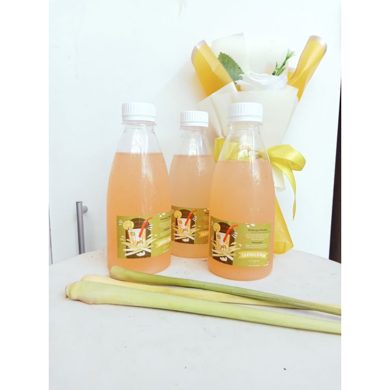 

paket isi 3botol minuman sereh lemon