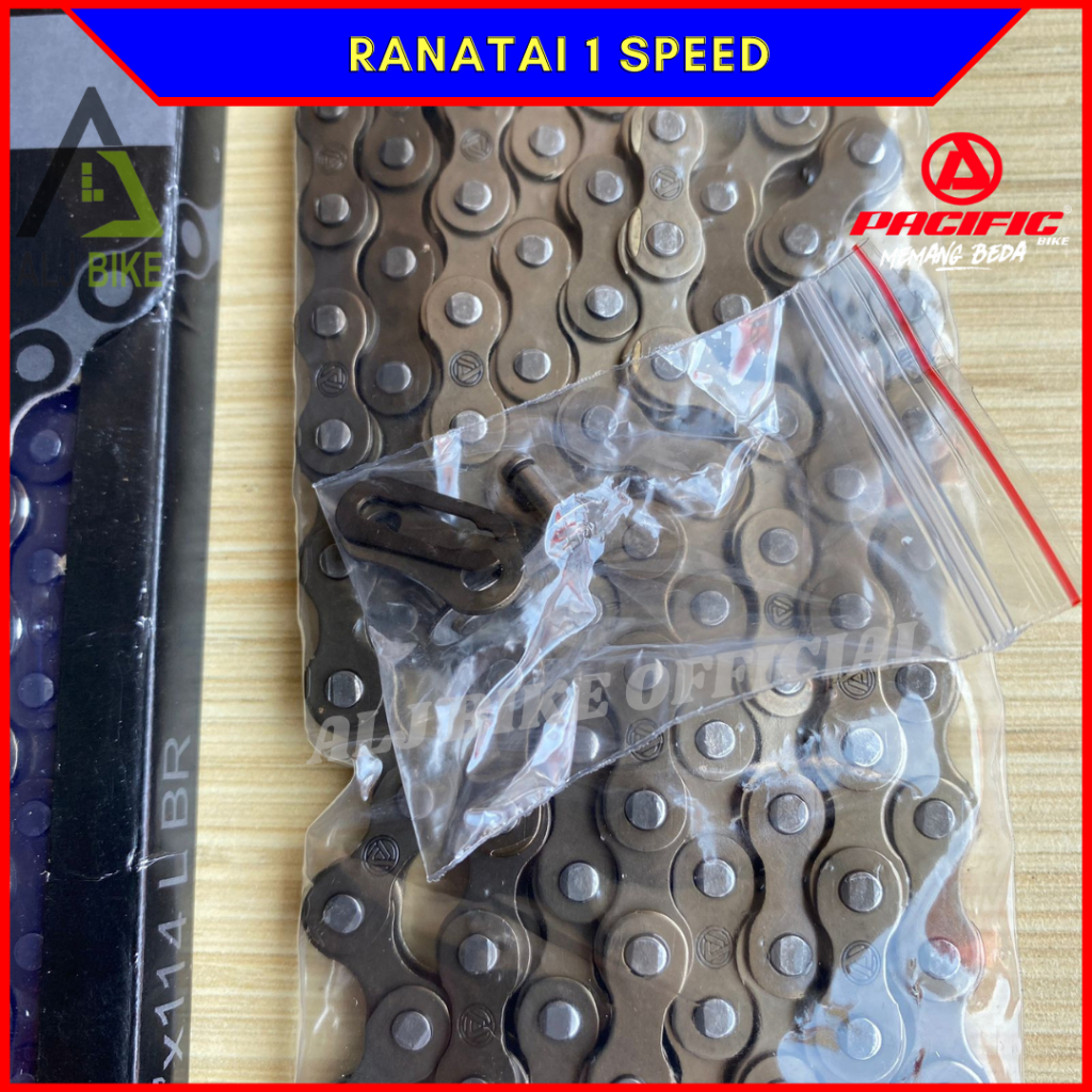 RB PACIFIC Rantai Rante Sepeda Anak Bmx Dewasa 1 Speed Single