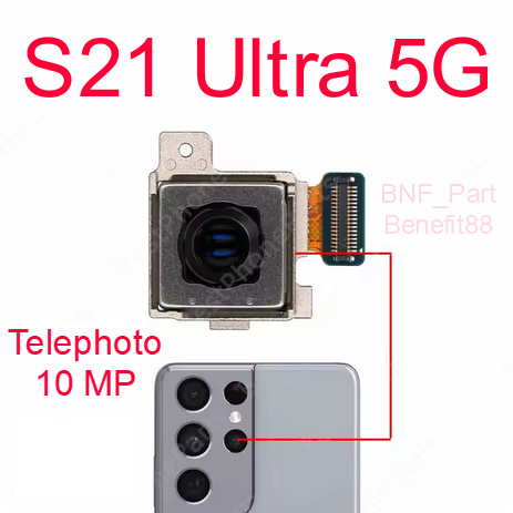 Original New Camera Kamera Telephoto 10 MP - Belakang Samsung Galaxy S21 Ultra