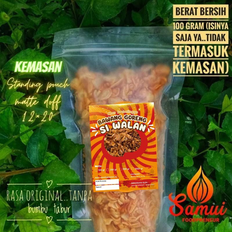 

Bawang goreng si Walan asli Probolinggo netto 100 gram