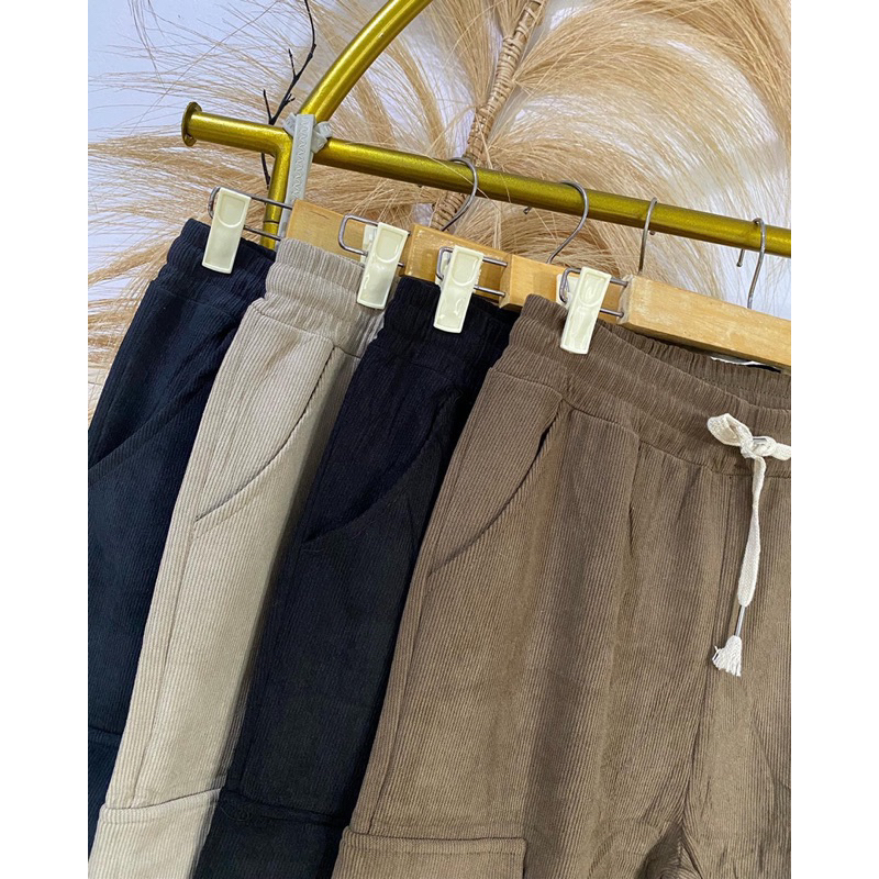 POI celana kulot cargo kodorai jumbo 8337 import pinggang karet / kargo kodorai import / celana