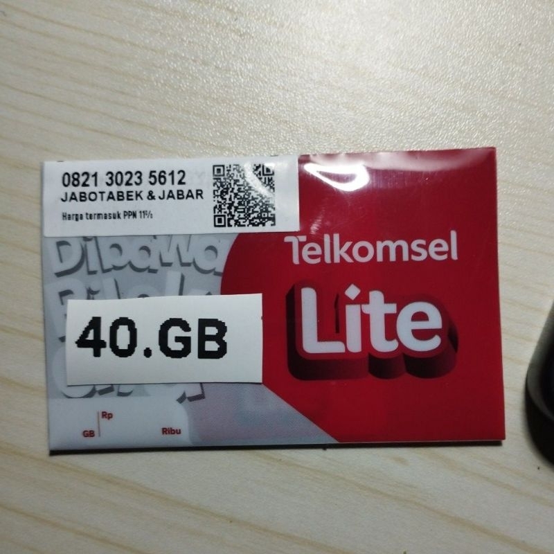 perdana telkomsel 40.GB