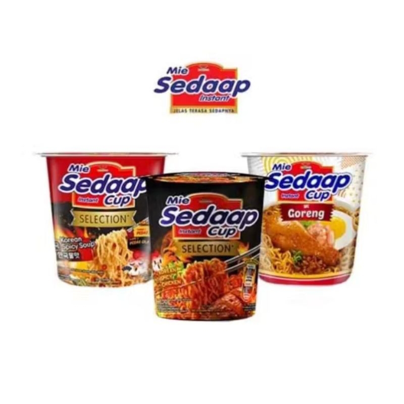 

Mie Sedaap cup 1 karton isi 12 cup kemasan 81g Termurah tersedia berbagai macam Rasa