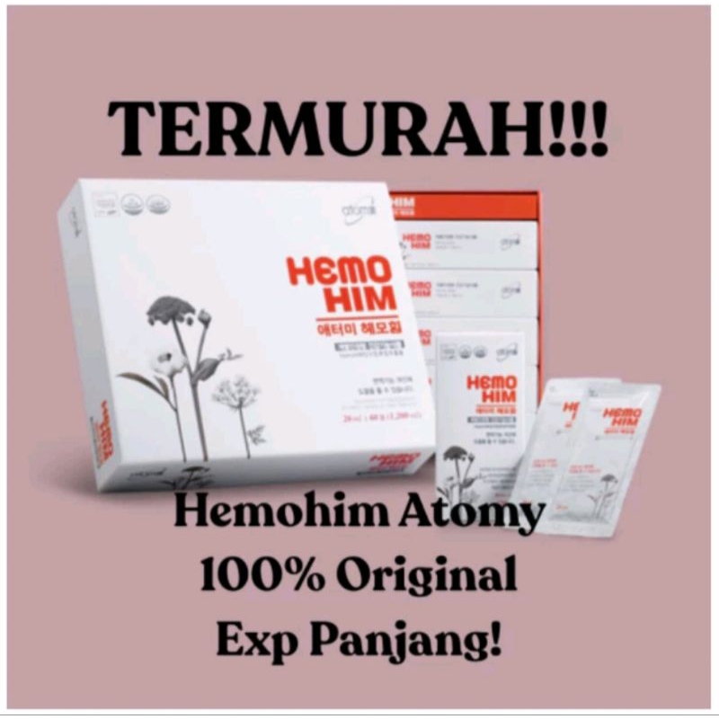 HEMOHIM HERBAL KOREA|DIABETES TULANG DAN SENDI PEGAL LINU DEMAM ASLI ATOMY | 1 KOTAK 10DUS 60 SACHET