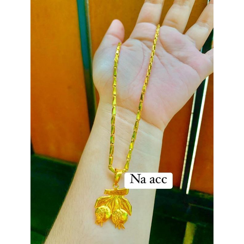 kalung padi lapis emas 1 suku