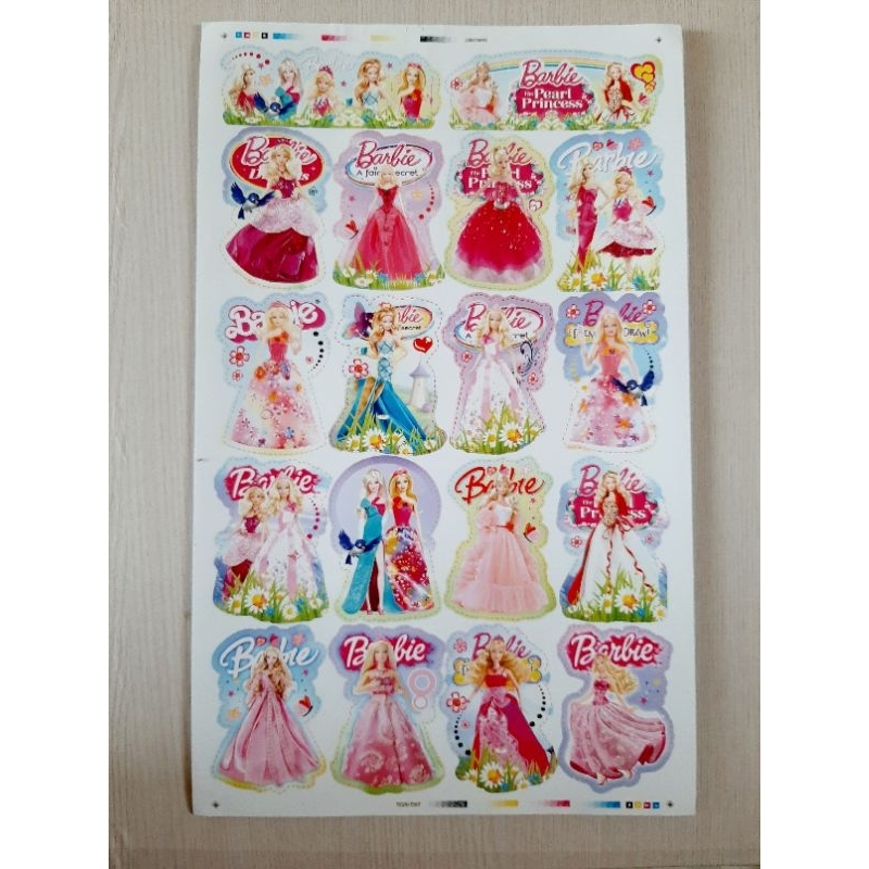 

STIKER GRAFTAC BARBIE LEMBARAN GUNTING SENDIRI ISI 18