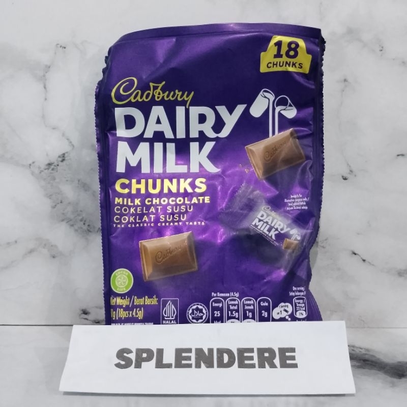 

CADBURY DAIRY MILK COKELAT SHAREBAG ISI 18