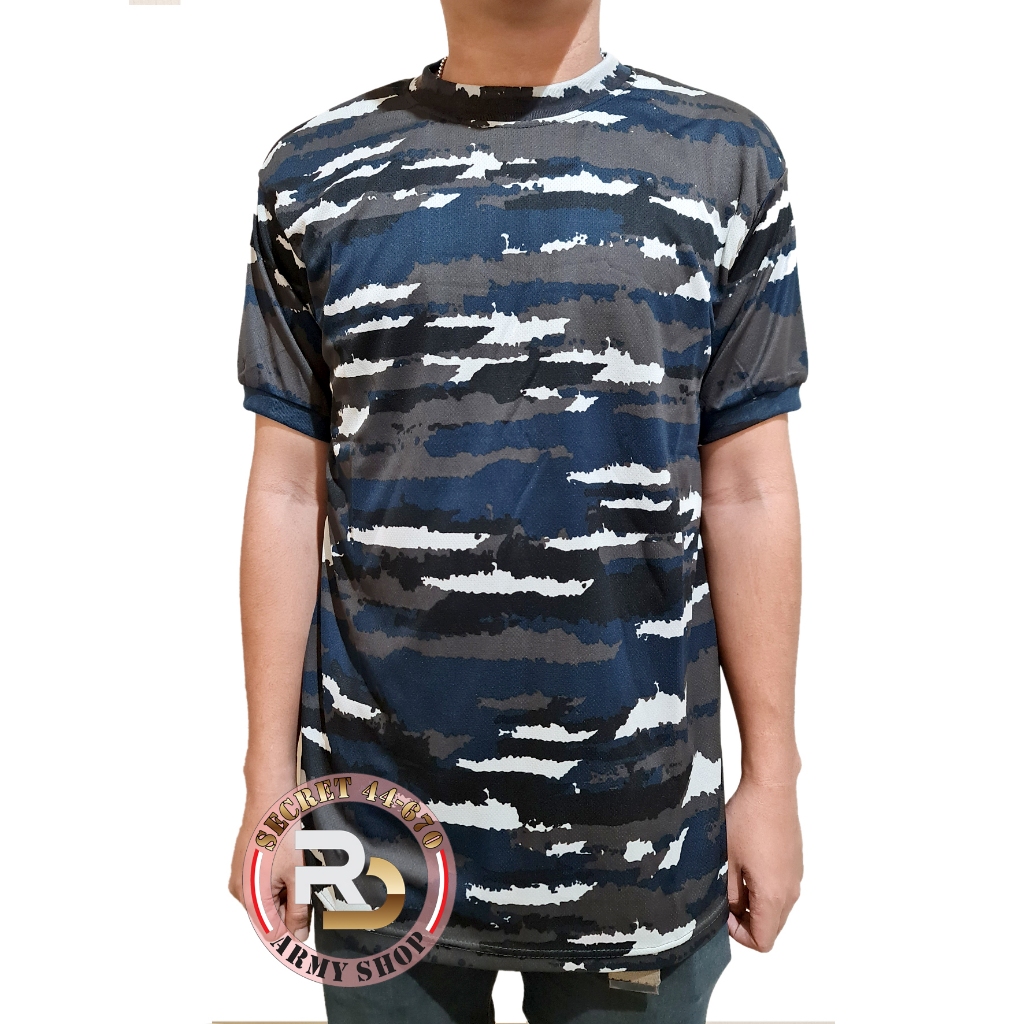 Kaos Loreng KRI Dryfit Pendek TNI AL
