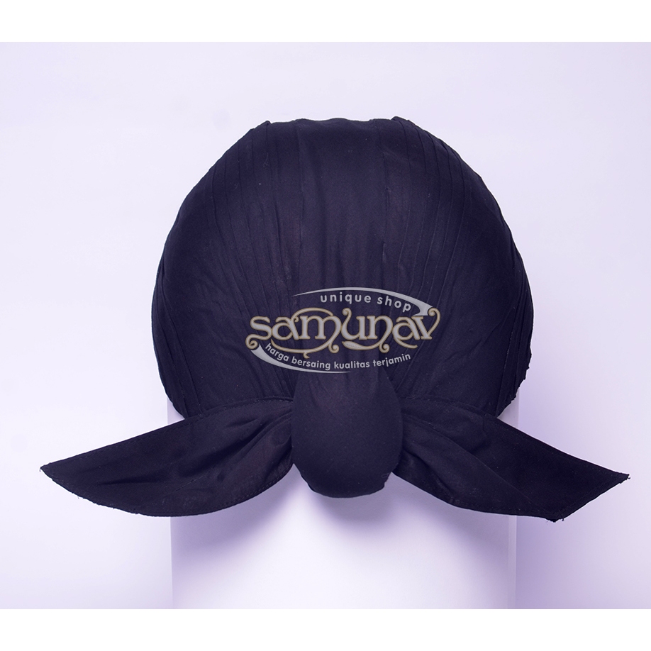 Blangkon Jawa Mahesa Jenar Super Halus Hitam Polos