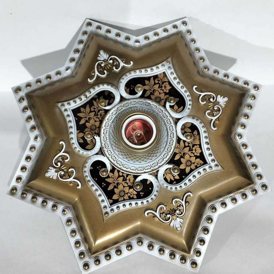 Fitting hias ornamen plafon 30 cm bahan plastic / FITTING LAMPU PLAFON 30X30